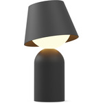 Guy Lantern Portable Table Lamp - Matte Black