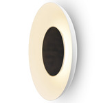 Ramen Wall / Ceiling / Pendant Light with Back Dish - Matte Black / Matte White
