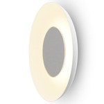 Ramen Wall / Ceiling / Pendant Light with Back Dish - Matte White / Matte White