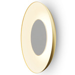 Ramen Wall / Ceiling / Pendant Light with Back Dish - Matte White / Gold / Matte White