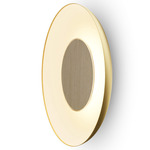 Ramen Wall / Ceiling / Pendant Light with Back Dish - White Oak / Gold / Matte White