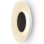 Ramen Wall / Ceiling / Pendant Light with Back Dish - Matte Black / Matte White