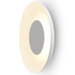 Ramen Wall / Ceiling / Pendant Light with Back Dish - Matte White / Matte White