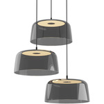 Yurei 3-Light Pendant / Ceiling Light - Matte Black