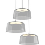 Yurei 3-Light Pendant / Ceiling Light - Matte Black