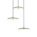 Yurei 3-Light Pendant / Ceiling Light - Matte Black