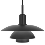 PH 5/5 LED Pendant - Black / Black