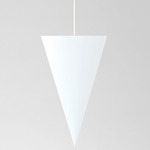 Peaks Up Pendant - White / White