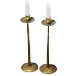 Clint Candle Stand Set of 2 - Antiqued Gold