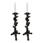 Klemm Candlestick Set of 2 - Antique Bronze