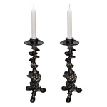 Klemm Candlestick Set of 2 - Antique Bronze