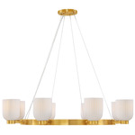Isla Blanca Chandelier - Warm Brass
