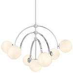 Marias Chandelier - Polished Chrome / Strie