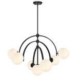 Marias Chandelier - Matte Black / Strie