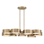 Talamanca Chandelier - Noble Brass / Crystal