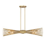 Longfellow Linear Chandelier - Burnished Brass