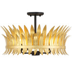 Ensley Ceiling Light - Black / Gold