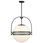 Thornhill Pendant - Matte Black / Strie