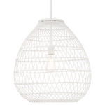 Maya Pendant - Bisque White