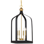 Sheffield Pendant - Warm Brass / Matte Black