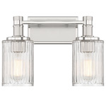 Concord Bathroom Vanity Light - Polished Nickel/ Silver / Clear