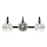 Addison Bathroom Vanity Light - Matte Black / Clear