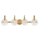 Addison Bathroom Vanity Light - Warm Brass / Clear