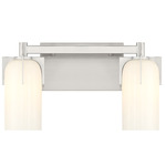 Caldwell Bathroom Vanity Light - Satin Nickel / Opal