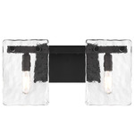 Genry Bathroom Vanity Light - Matte Black / Clear