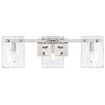 Genry Bathroom Vanity Light - Polished Nickel / Clear