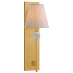 Travis Wall Light - Warm Brass / White