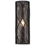 Snowden Wall Light - Matte Black / Clear