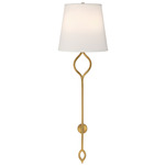 Roxbury Wall Light - Warm Brass / White