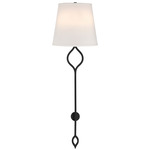 Roxbury Wall Light - Matte Black / White