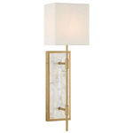 Eastover Wall Sconce - Warm Brass / White