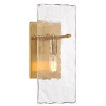 Genry Wall Light - Warm Brass / Clear