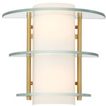 Newell Wall Light - Warm Brass / Opal