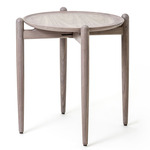 Slow Folding Tray Side Table - Soap Finished Walnut
