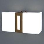 Basics Banded Wall Sconce - Bronze Age / Opal