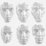Self Portrait Wall Decor, Set of 6 - Matte White