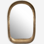 Bradano Arch Mirror - Plated Antique Brass / Mirror