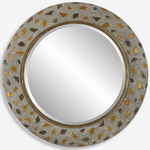 Copper Terrazzo Round Mirror - Concrete / Mirror