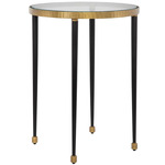 Stiletto Side Table - Antique Gold / Clear