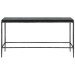 Crescendo Console Table - Dark Silver / Black