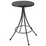 Sona Counter Stool - Matte Black / Aged Black