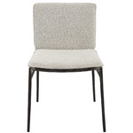 Jacobsen Dining Chair - Black Iron / Ivory / Grey