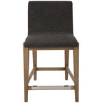 Klemens Counter Stool - Brushed Nickel / Brown