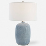 Jubilee Table Lamp - Sky Blue / White Linen