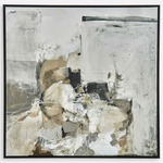Solace I Abstract Art On Canvas - Black / Neutral Color Tones
