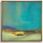 Bowery Framed Canvas Art - Gold / Multicolor